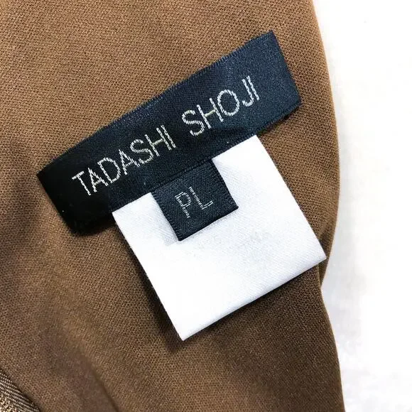 Tadashi Shoji Brown Ombre Banded Layered Bodycon Sheath Dress - Picture 6 of 9